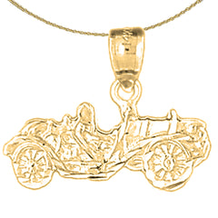14K or 18K Gold Car Pendant