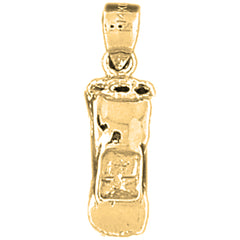 14K or 18K Gold 3D Car Pendant