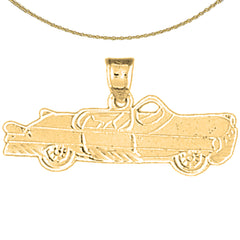 10K, 14K or 18K Gold Car Pendant