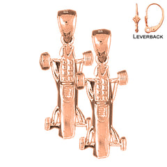 14K or 18K Gold 3D Car Earrings