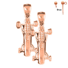 14K or 18K Gold 3D Car Earrings
