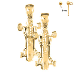 14K or 18K Gold 3D Car Earrings