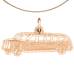 Colgante de limusina de oro de 14 quilates o 18 quilates