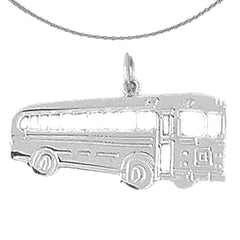 14K or 18K Gold Bus Pendant
