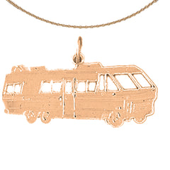 Colgante de vehículo recreativo RV de oro de 10K, 14K o 18K