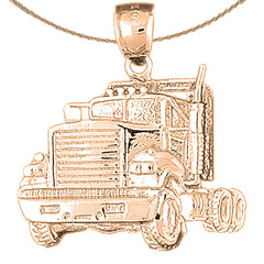 10K, 14K or 18K Gold Truck Pendant