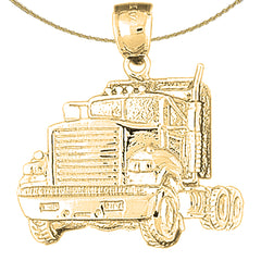 10K, 14K or 18K Gold Truck Pendant