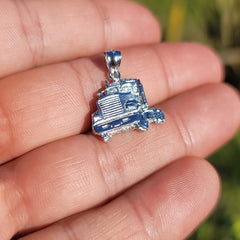 Colgante de camión de oro de 10K, 14K o 18K