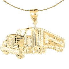 10K, 14K or 18K Gold Truck Pendant