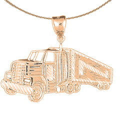 10K, 14K or 18K Gold Truck Pendant