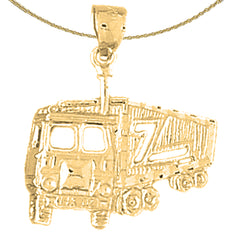 10K, 14K or 18K Gold Truck Pendant