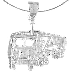 10K, 14K or 18K Gold Truck Pendant