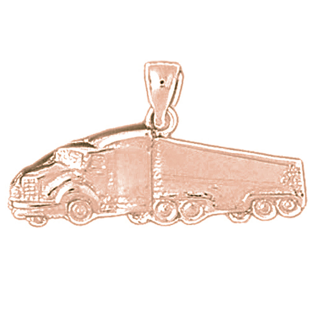 10K, 14K or 18K Gold Truck Pendant