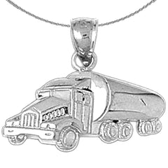 Colgante de camión de cemento de oro de 10K, 14K o 18K