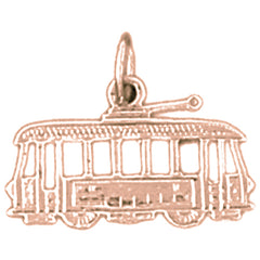 14K or 18K Gold Trolley Pendant
