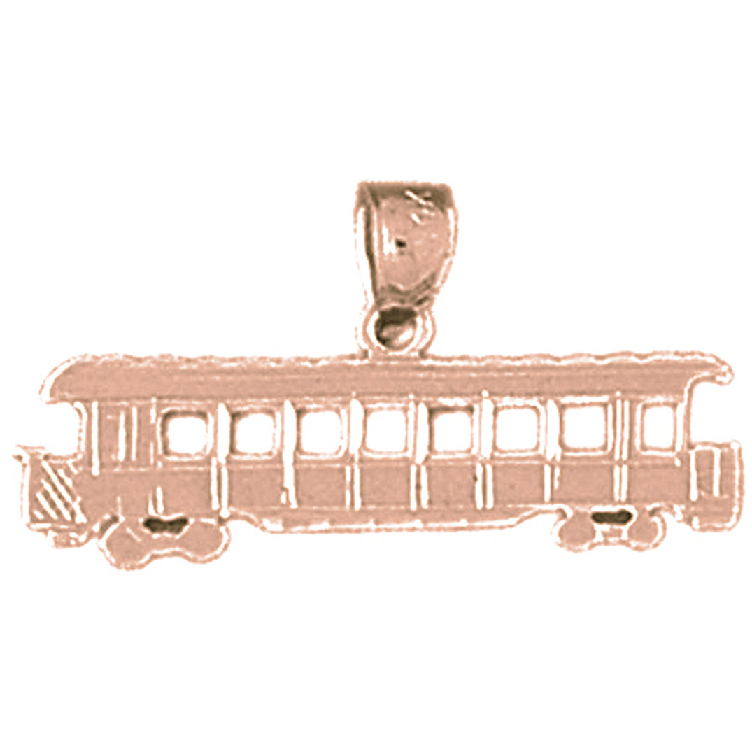 14K or 18K Gold Trolley Pendant