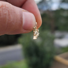 14K or 18K Gold Train Engine Locomotive Pendant