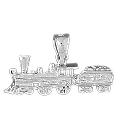14K or 18K Gold Train Engine Locomotive Pendant