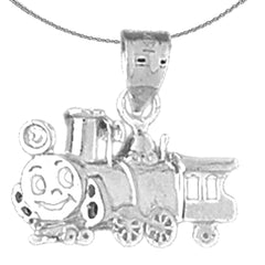 14K or 18K Gold Train Engine Locomotive Pendant