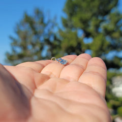 Anhänger mit Lokomotive aus 14-karätigem oder 18-karätigem Gold