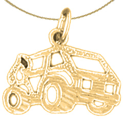 14K oder 18K Gold Geländewagen-Anhänger