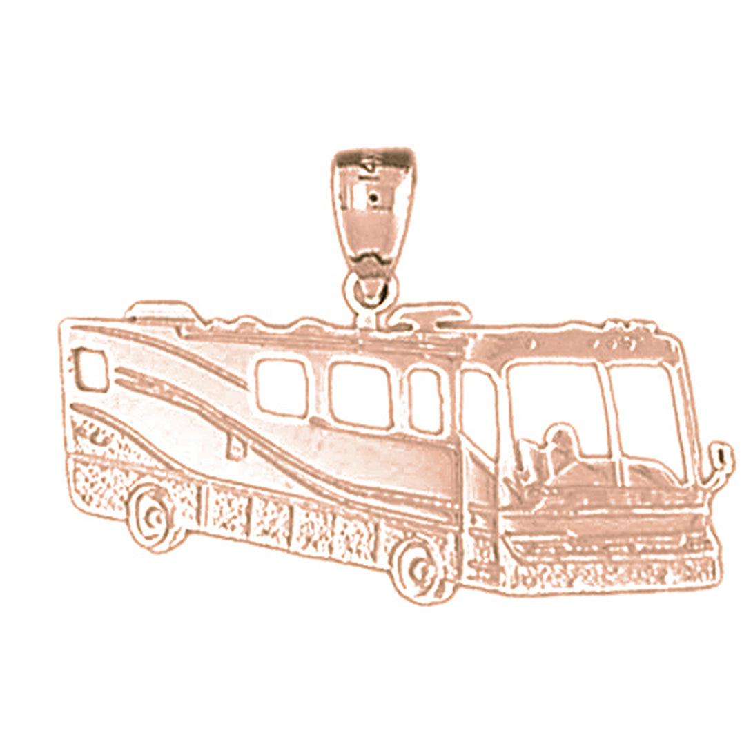 14K or 18K Gold RV Recreational Vehicle Pendant