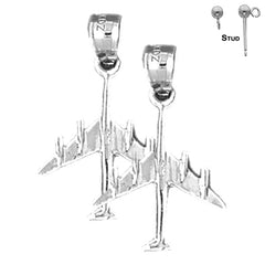 Pendientes Avión de Oro de 14K o 18K