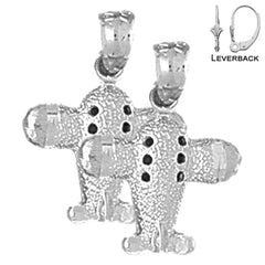 14K or 18K Gold Airplane Earrings