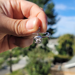 10K, 14K or 18K Gold Helicopter Pendant