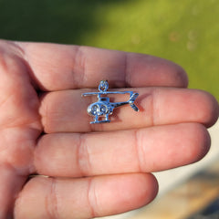 10K, 14K or 18K Gold Helicopter Pendant