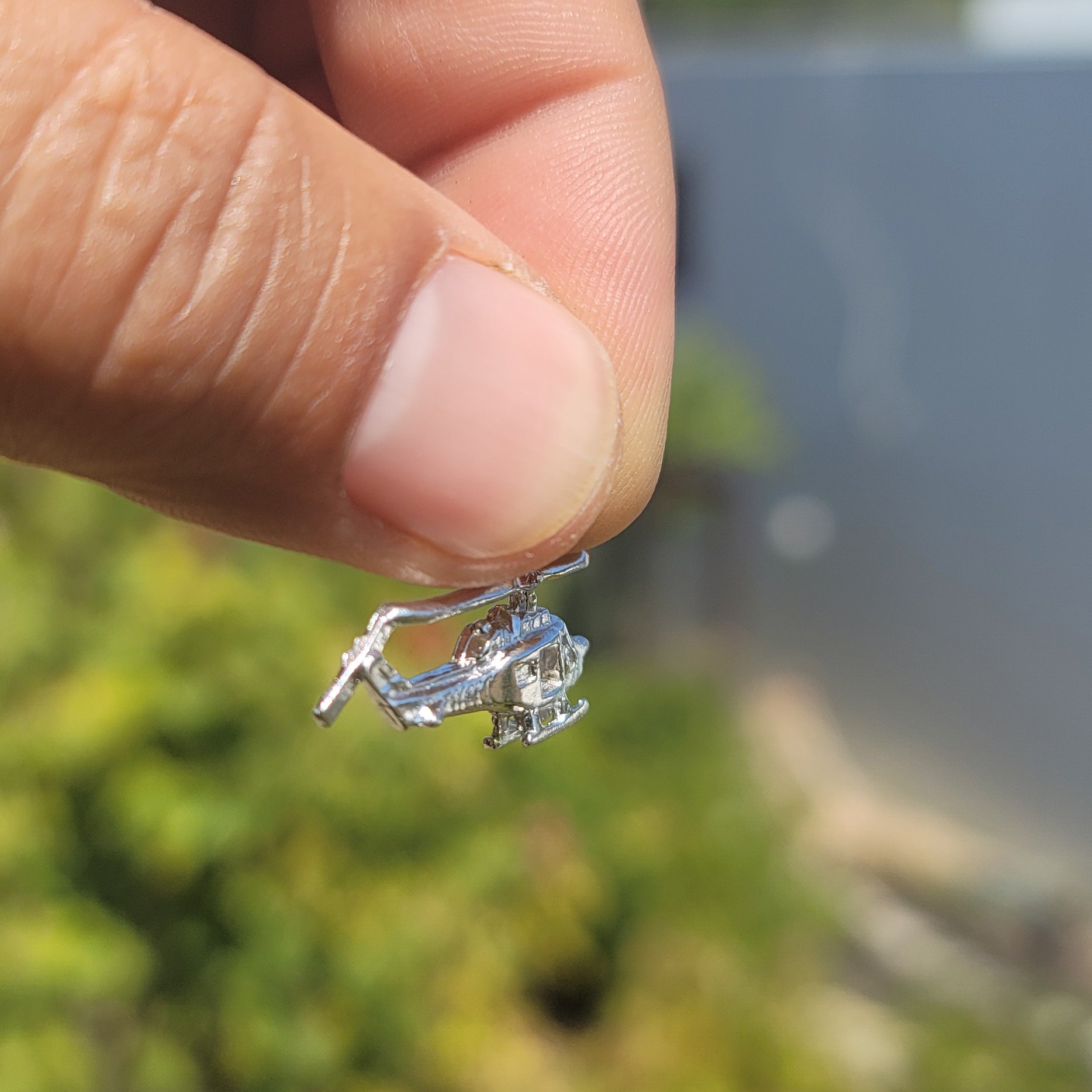 10K, 14K or 18K Gold Helicopter Pendant