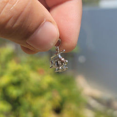 10K, 14K oder 18K Gold Hubschrauber Anhänger