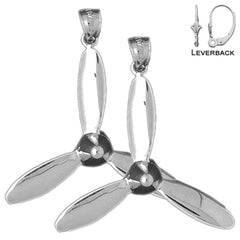 14K or 18K Gold Propeller Earrings