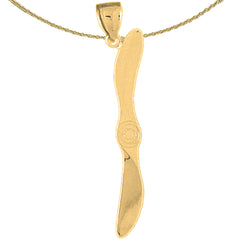 14K or 18K Gold Propeller Pendant