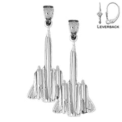 14K or 18K Gold Airplane Earrings