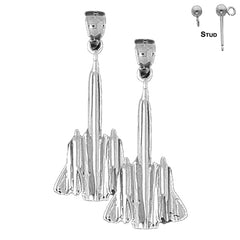 14K or 18K Gold Airplane Earrings