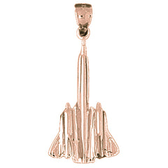 10K, 14K or 18K Gold Airplane Pendant