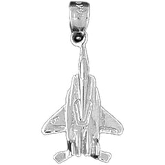 14K or 18K Gold Airplane Pendant