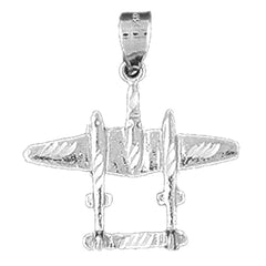10K, 14K or 18K Gold Airplane Pendant
