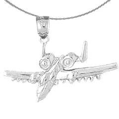 10K, 14K or 18K Gold Airplane Pendant