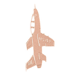 14K or 18K Gold Airplane Pendant