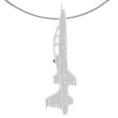 14K or 18K Gold Airplane Pendant