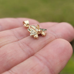 Space Shuttle-Anhänger aus 10 Karat, 14 Karat oder 18 Karat Gold