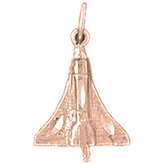 14K or 18K Gold Space Shuttle Pendant