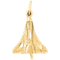 14K or 18K Gold Space Shuttle Pendant