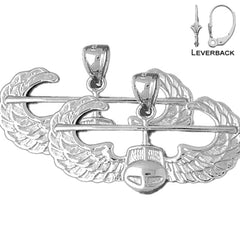 14K or 18K Gold United States Air Force Earrings