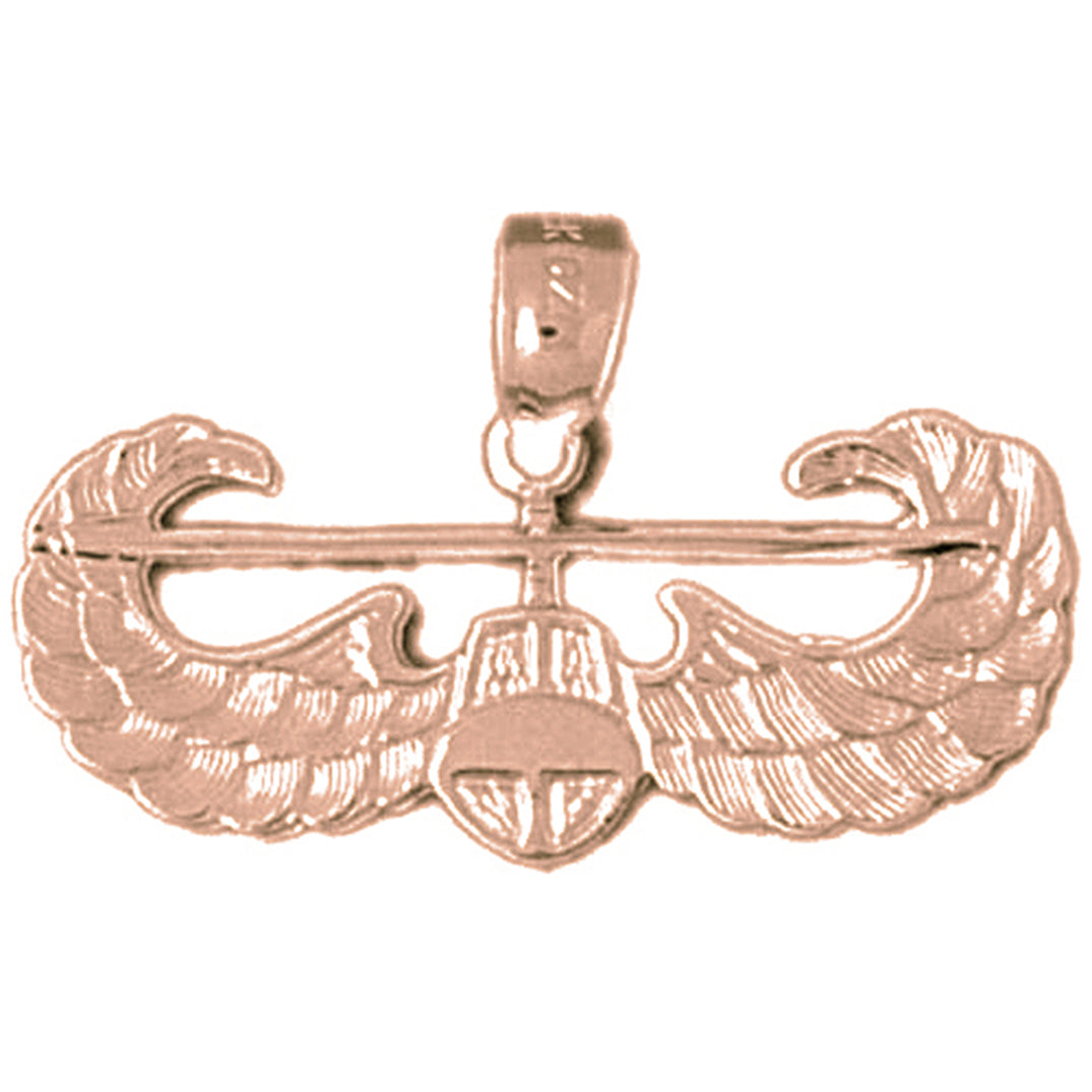10K, 14K or 18K Gold United States Air Force Pendant