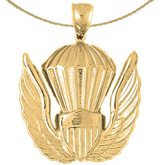 Anhänger der US Air Force aus 10 Karat, 14 Karat oder 18 Karat Gold