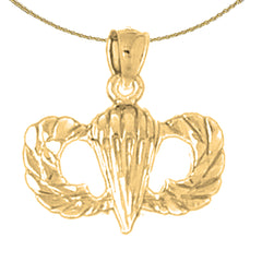 Colgante de la Fuerza Aérea de los Estados Unidos de oro de 10K, 14K o 18K