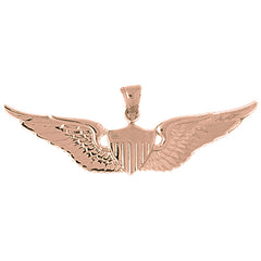 10K, 14K or 18K Gold United States Air Force Pendant